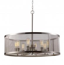 Trans Globe 10229 BN - 8LT PENDANT-MESH SHADE-EDISON-